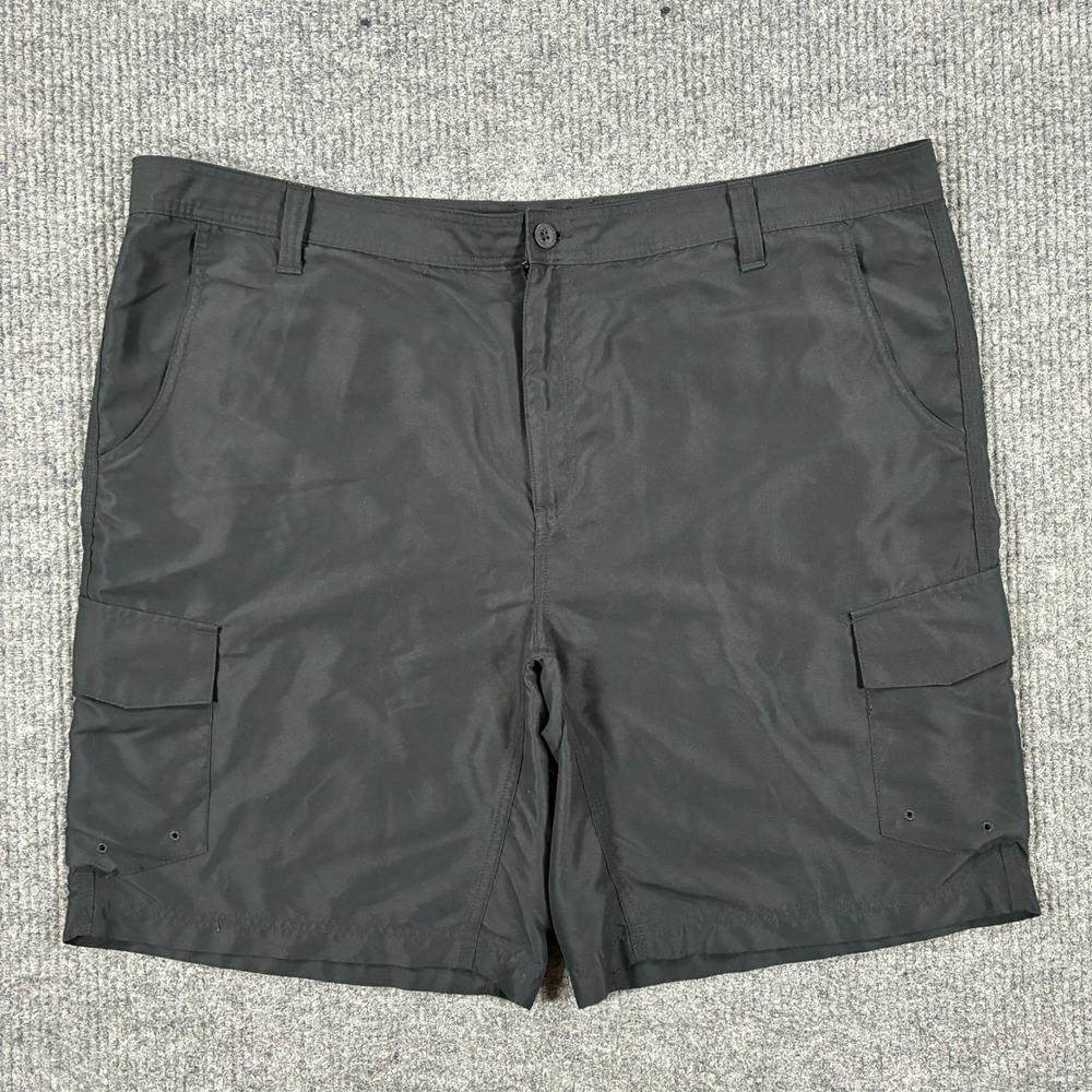 Magellan Outdoors Cargo Shorts Mens 42 Black Water Repellent‎ Fishing Utility